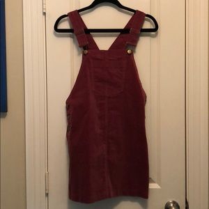 Red Overall Dress